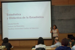 Profesora Soledad Estrella dicta charla "Estadística y Didáctica de la Estadística"