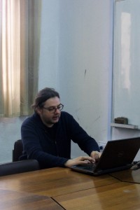 Dr. Macieje Paszynski dictando mini-curso de Análisis Numérico  