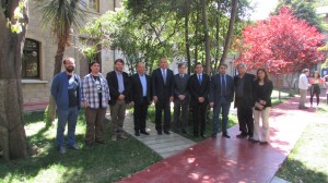 Equipo directivo IMA PUCV junto a delegados U. Autónoma Nueva de León
