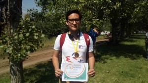 Daniel Figueroa del Colegio Rubén Castro de Viña del Mar, ganador de medalla de bronce nivel mayor. 