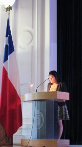 Danae Soto dio discurso en representación de los nuevos graduados y titulados 2016